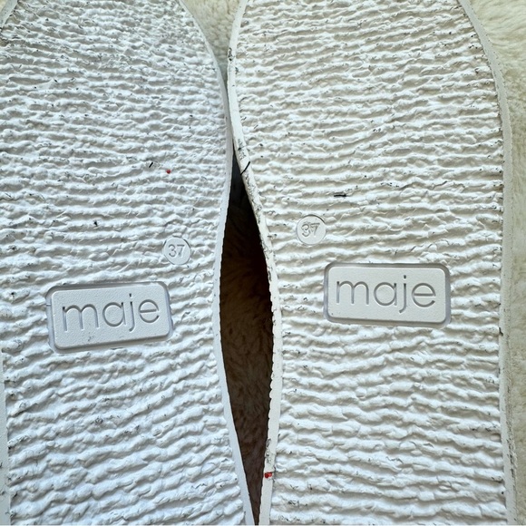 NEW!!! Maje canvas white sneakers size 37 EU - Picture 4 of 5